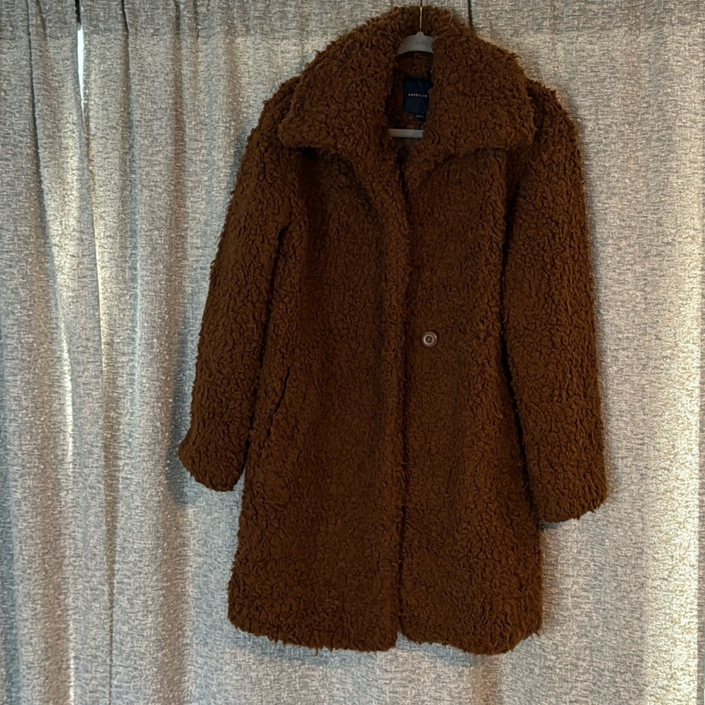 American Eagle - Faux Sherpa Cocoon Coat